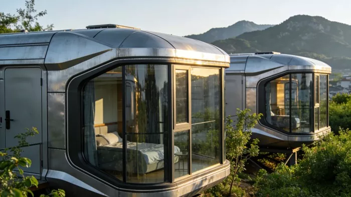 Zergatik dira aurrefabrikatutako Space Capsule Home aukerarik onena kanpoko kanpinetarako?