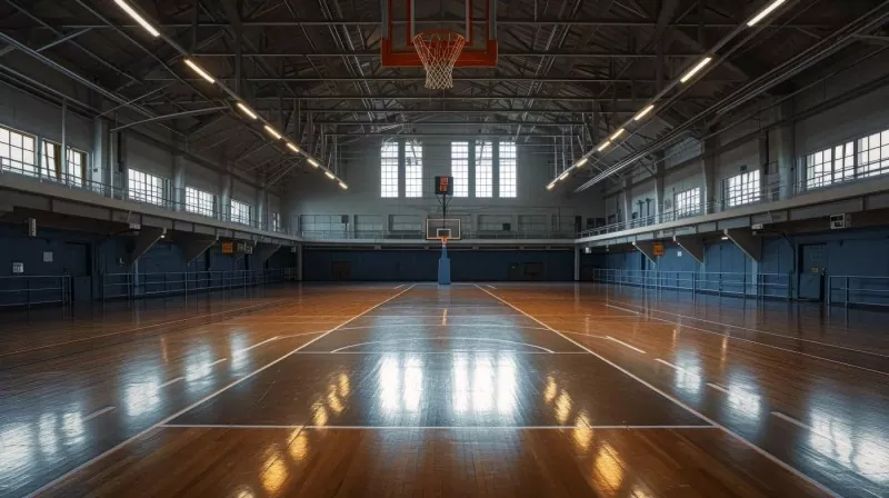 Indoor Basketball Arena Steel Eraikuntza