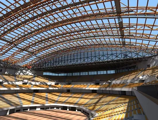 Large Span Steel Space Frame Estadioa