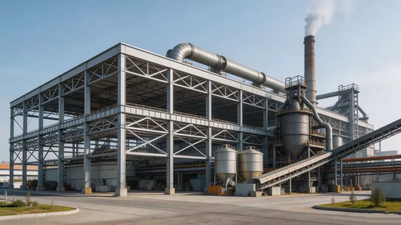 Altzairu Egitura Metalurgia Fabrika Eraikuntza