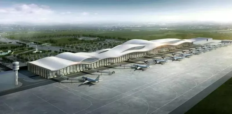 Aldi baterako zabaldutako altzairuzko terminal aretoa